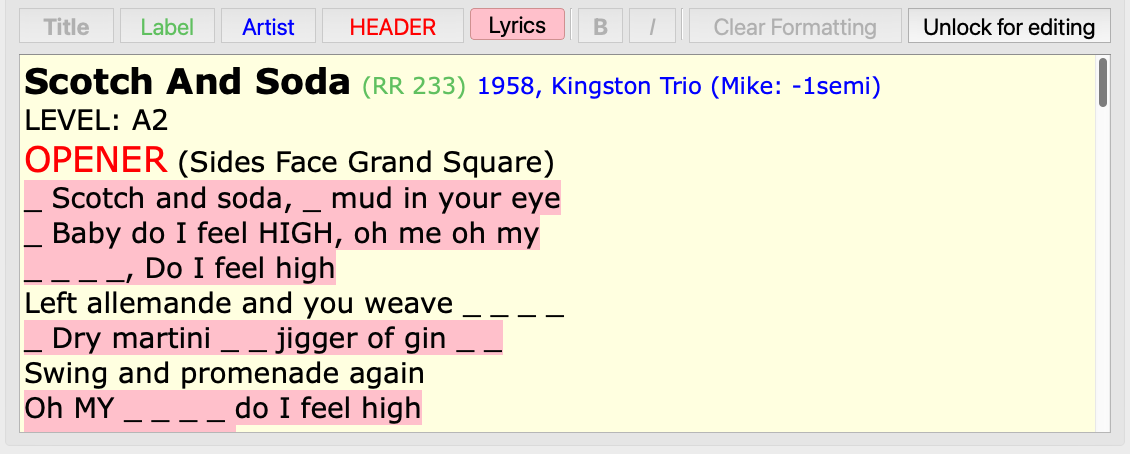 Lyrics Editor